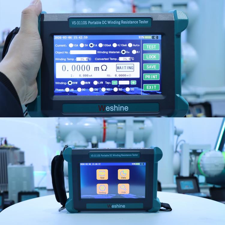 Handhe Portable DC Winding Resistance Tester