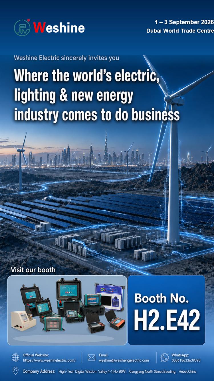 Weshine Electric to Exhibit at Middle East Energy 2026 (Dubai) discount